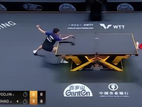 周启豪4-2战胜张禹珍，晋级中国大满贯男单四强将战松岛辉空