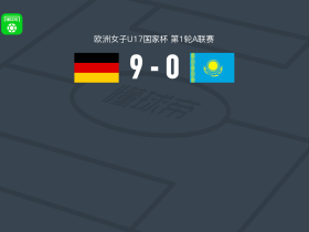 德国女足U17 9-0血洗哈萨克斯坦女足U17，埃拉-库拉尔双响，玛蒂尔达-舒特两球