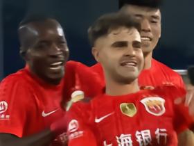 半场：海港2-1浙江，梅伦多世界波，安佩姆破门，杨希乌龙