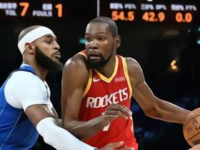 NBA中国赛：火箭135-117独行侠，杜兰特15分，弗拉格半场19+6