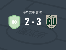 AV阿尔塔3-2逆转诺克斯维尔部队，Adam Aoumaich传射，Jerry Desdunes破门