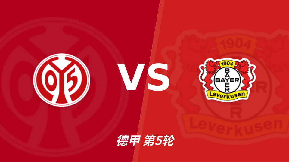 美因茨 vs 勒沃库森 对阵海报