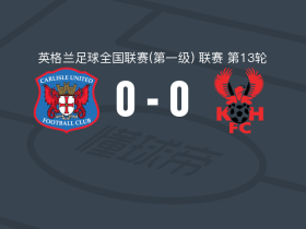 卡莱尔联0-0基德明斯特，双方互有攻守