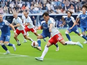汉堡3-2十人霍芬海姆，穆海姆补时绝杀，波尔森、莫菲破门