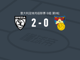 斯佩齐亚2-0古比奥取意丙8连胜，Riccardo Sganzerla破门，马佐基锦上添花