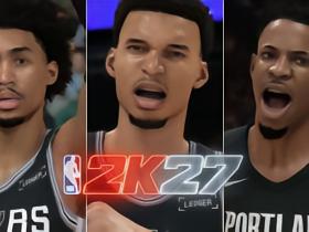 2K27预测NBA新赛季奖项：文班亚马包揽MVP和最佳防守球员