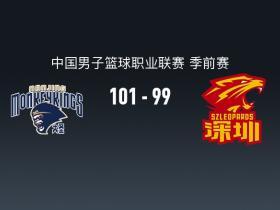 CBA战报：同曦101-99险胜深圳，特奎维恩-史密斯空砍30分