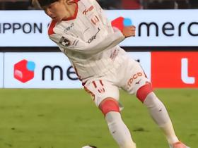 山岸祐也：替补破门，名古屋2-1川崎，终结4连败