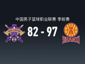 CBA战报：山西97-82北控取CBA3连胜，张帆24分