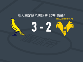 摩德纳3-2维罗纳，贝洛蒂、蒙泰瓦戈破门