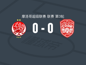 卡萨布兰卡维达德0-0梅克内斯，平分秋色