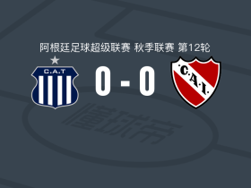 塔列雷斯0-0独立竞技，双方互有攻守