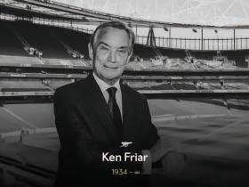 官方：阿森纳终身主席肯-弗莱尔去世，享年91岁