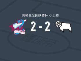 斯肯索普2-2德比郡U21，詹姆斯-盖尔先拔头筹，卡梅伦-威尔逊扳平比分
