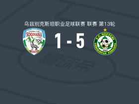 费尔干纳石油工人5-1大胜吉扎克粟特，伊斯坎德罗夫1射1传，戈富罗夫建功