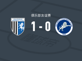 吉林厄姆1-0米尔沃尔，威尔-古德温制胜