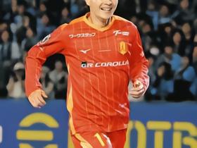 日媒：名古屋对冈山首发出炉，轮换8人