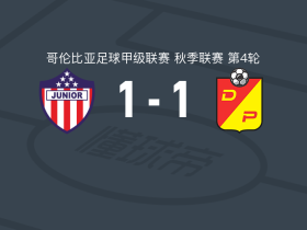 巴兰基亚青年1-1佩雷拉体育，赫尔梅宁-佩尼亚首开记录，普拉塔扳平比分