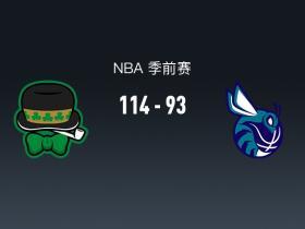 NBA战报：凯尔特人114-93大胜黄蜂取NBA3连胜，塔图姆19+8+6