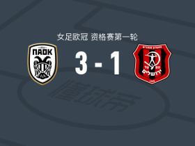 塞萨洛尼基女足3-1耶路撒冷工人女足，M. Papaioannou梅开二度，加查尼察建功