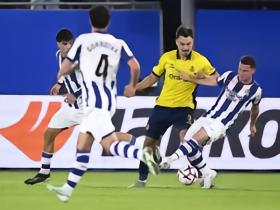 皇家社会客场1-1遭圣吉罗斯联合绝平，贝尼亚特-图连特斯破门