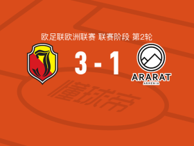 雅盖隆3-1逆转阿拉拉特亚美尼亚，乌斯曼-苏、罗德里戈-孔塞桑建功