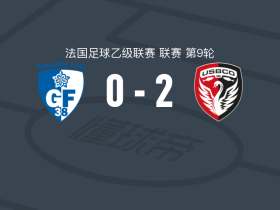 博莱格尼2-0格勒诺布尔，比内破门，赫布什锁定胜局