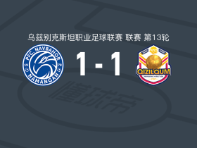 纳曼干新春1-1扎拉夫尚红滩，科米洛夫破门，库姆布罗维奇救主