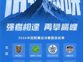 中冠总决赛16强出炉，抽签仪式在7月28日进行