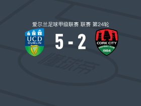 都柏林大学5-2大胜科克城，迈基-麦卡拉、路易斯-迪格纳姆破门