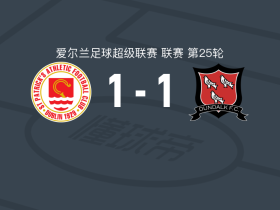 圣帕特里克竞技1-1敦达克，霍根打破僵局，霍雷扳平比分