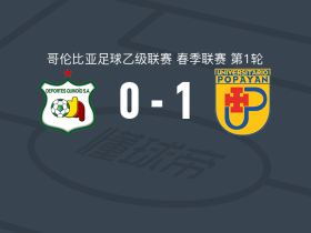 卡利博卡青年1-0奎因迪奥体育，Jhon Aponzá点射制胜