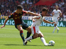 半场：米兰0-0热那亚，比赛平淡，双方仅1次射正