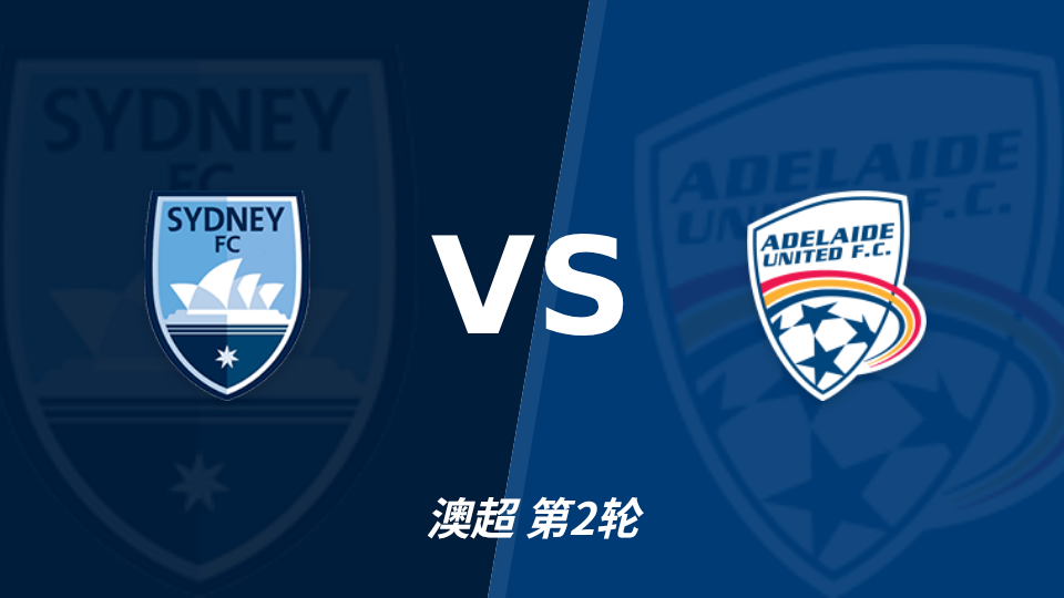 悉尼 vs 阿德莱德联 对阵海报