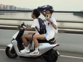两名少年骑电动车上高架追保罗-乔治的车，事后道歉表示要安全驾驶