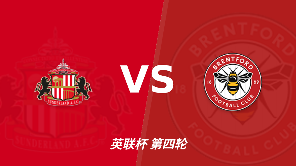 桑德兰 vs 布伦特福德 对阵海报