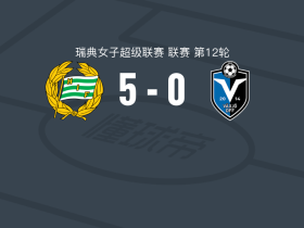哈马比女足5-0狂胜韦克舍女足，尼哈根两球，凡妮-彼得松建功