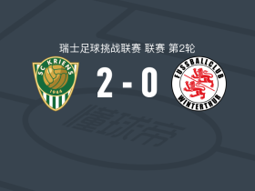 克里恩斯2-0温特图尔，弗朗索瓦破门，斯利什科维奇锦上添花