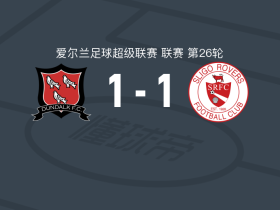 敦达克1-1斯莱戈流浪者，霍根先拔头筹，麦克尔罗伊扳平