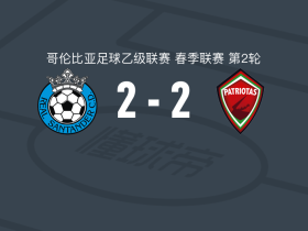 皇家桑坦德2-2博亚卡爱国者，Kevin Álvarez先拔头筹，Carlos Copete扳平比分
