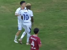 半场战报：延边龙鼎0-1南京城市，恩戈姆-姆贝克利凌空斩
