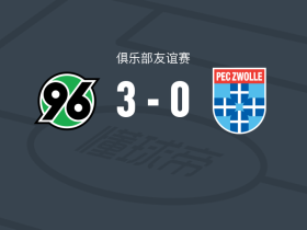 汉诺威96 3-0大胜兹沃勒，科利亚-奥登纳双响，拉斯-金多夫破门