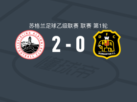艾比安斯特宁2-0邓巴顿，Jordan Allan独中两元