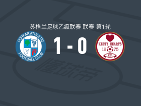 福弗尔竞技1-0凯尔蒂赫斯，麦乐一锤定音