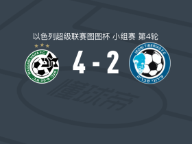 海法马卡比4-2提比利亚，席尔瓦-卡尼破门，阿苏莱建功