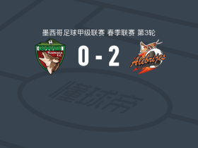萨卡特佩克2-0特拉斯卡拉，Adrián Justo破门，Ángel Tecpanécatl锁定胜局