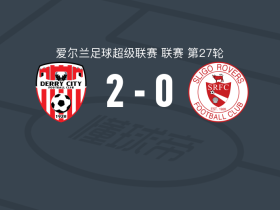 德里城2-0斯莱戈流浪者，科特建功，奥赖利锁定胜局