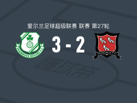沙姆洛克流浪3-2敦达克，阿福拉比、努南破门