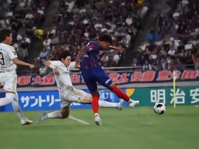 町田泽维亚客场5-1大胜FC东京，中山雄太两助，相马勇纪破门