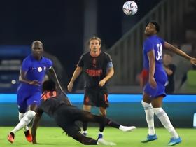 半场战报：切尔西1-0AC米兰，若昂-佩德罗头球破门，托里亚尼神扑